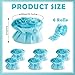 ClassyWhimsy 6 Rolls 40 Ft Ruffled Bulletin Board Borders Back to School Classroom Decor Fabric Trims DIY Border Crafts for Farmhouse Teacher Supplies First Day of School Party Decorations(Sky Blue)