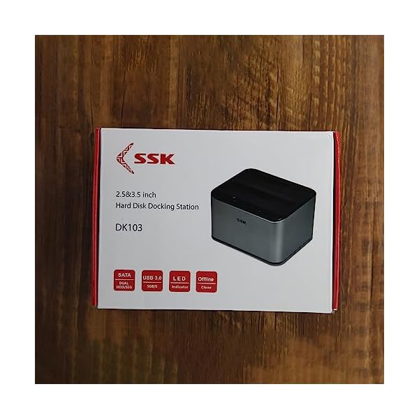 SSK Aluminium dockingstationen für festplatten USB 3.0 zu SATA Dual Bay Clone von festplatten für 2,5 & 3,5 Zoll HDD SSD SATA, Offline Clone Duplicator Funktion (16 TB unterstützt) – Bild 8