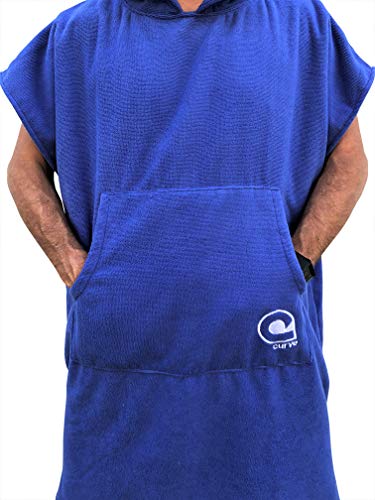 *New* Extra Large Poncho Changing Robe / Change Robe - Quick Dry Microfiber - Adjustable Sleeves [Choose Color] By Curve (Charcoal) #TOP1