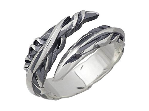 M's collection エムズ コレクション シルバー リング 指輪 メンズ フェザー スモール XR-003 17号 ※受注制作商品のため、キャンセル、返品不可です