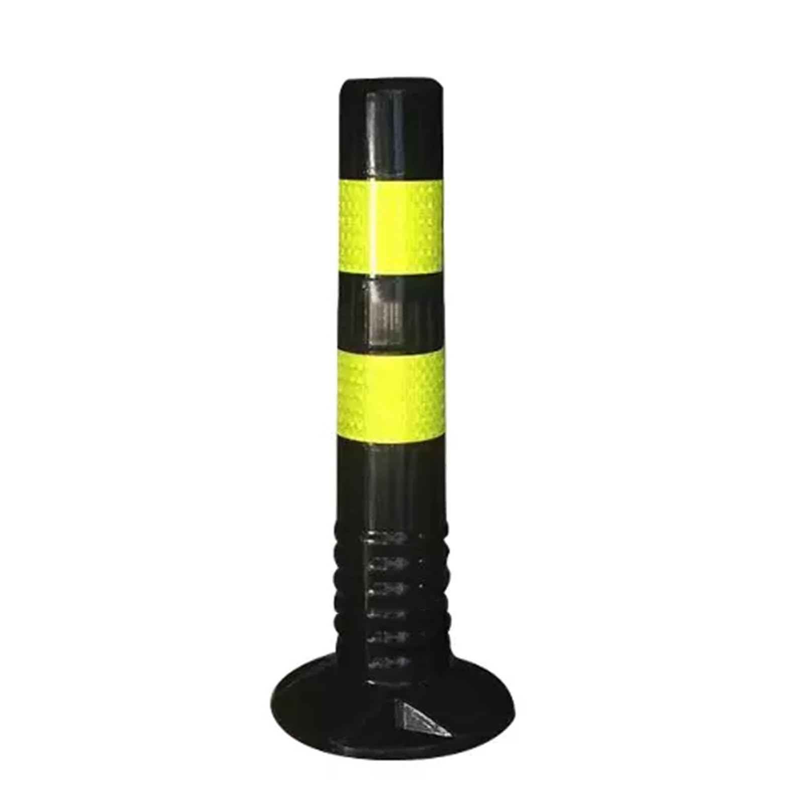 IUokLU Driveway Barrier Traffic Barricade - 18" & 30" Flexible PU Plastic Cones（Black-1 Pack/17.7in）