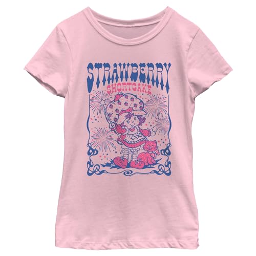 Girl's Strawberry Shortcake Fourth of July Fireworks T-Shirt