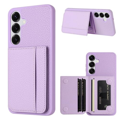 Étui portefeuille Galaxy S20 Plus violet en cuir avec support vidéo intégré