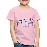 Spreadshirt Turnen Turnerin Vierkampf Disziplinen Kinder Premium T-Shirt, 122-128