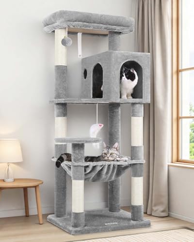 Globlazer Cat Tree Tower with Scratching Post for Indoor Cats, 53...