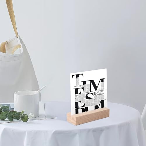Image of Tomoyuki Wood Place Card Holders, 10 Pcs Wood Table Number Holders Stands, Photo Picture Name Postcard Menu Place Card Holders, Alternative to Acrylic Sign Holders for Tables Wedding Party Decoration