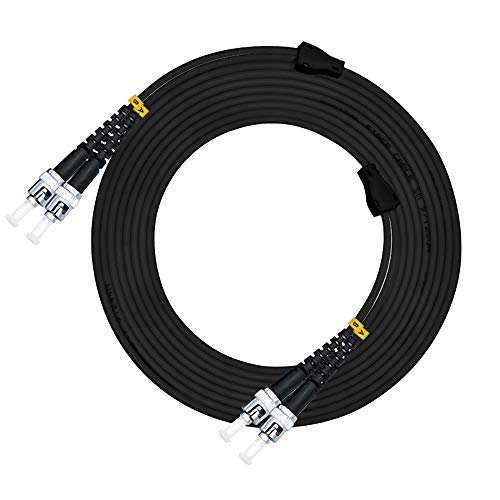 Cable de fibra óptica ST a ST blindado OM3 10 G de 40 m con máxima protección exterior 4