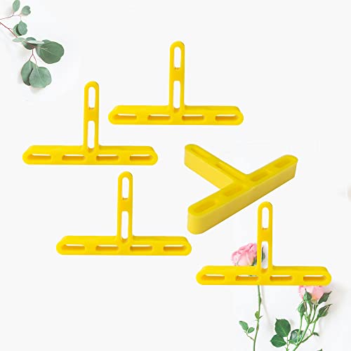 Gelb 5,0 mm Fugenlinie Abstandshalter Badezimmer Abstandshalter Fliesenwerkzeug Clips Dünner Abstandshalter aus rotem Ziegelstein Wanddekoration Abstandshalter Fensterabstandshalter (Gelb Farbe)