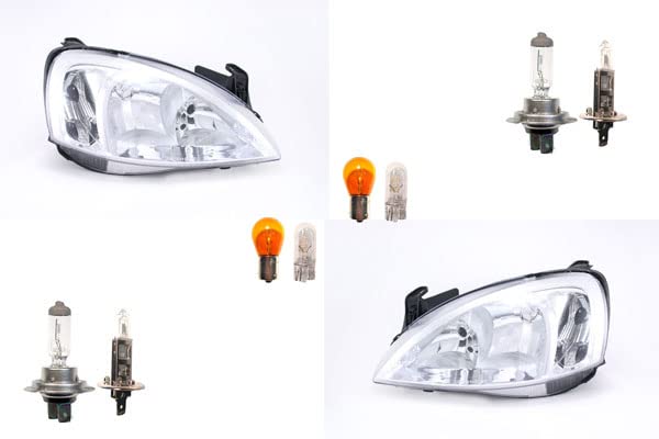 Johns Fari alogeni adatti per Opel Corsa C 07/03-12/09 Set di lampadine Li Re