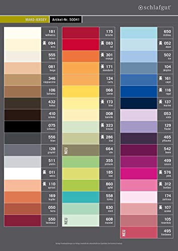 Schlafgut Sotto lenzuolo 50041 Jersey da 100x220 a...