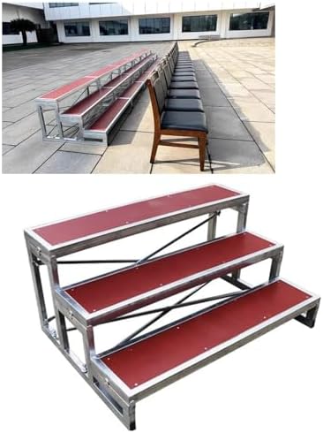 Choral Risers Choir Stairs Riser Platform Stage Anti Slip Singing Steps School Church Theater Concert,Commercial Choir Risers, Tiered Seating for Choral Events, Multi-Functional Step Treads