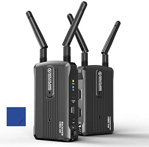Hollyland Mars 300 1080P Wireless HD Sistema di trasmissione video Trasmettitore di segnale e ricevitore 5G Ingresso/Uscita Kit doppio HDMI per stabilizzatore gimbal con fotocamera DSLR