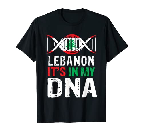 Lebanon It's In My DNA Proud Lebanese Lebanon Flag Camiseta