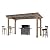 Yardenaler 6 x 13 FT Wooden Grill Gazebo with Sloping Metal Roof, 2 Full Size Grills, BBQ Canopy for Outdoor Patio, Lawn, Garden, Light Mocha Brown