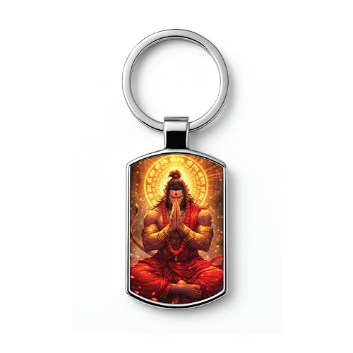 Image of Stylish Metal Keychains with Permanent Glossy Print - Inspirational Quotes & Spiritual Designs - Perfect Key chains for loved ones, Personal Use, Gifts & Return Gifts