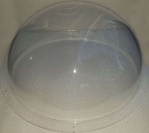 Supremetech Acrylic Dome/Plastic Hemisphere - Clear - 14" Diameter, 3/4" Flange With Pre-Drilled Holes #TOP6