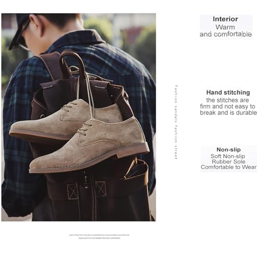 Men's Fashion British Style Suede Pointed Oxford Shoes Business Casual Comfortable Non-Slip Classic Dress Shoes3