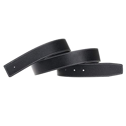 2 inch leather belt without buckle