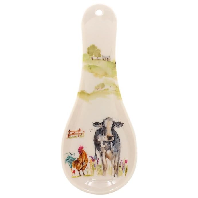The Leonardo Collection Farmyard Spoon Rest for Kitchen & Home | Lovely Spoon Holder for Kitchen Accessories | Designed By Macneil Studios | Heat Resistant Spoon Rest for All Types of Spoons โ image 1