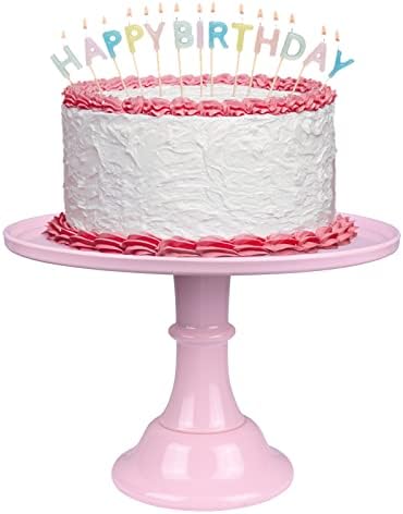 KLASKWARE Round Cake Stand 11" Melamine Cake Display Stand Dessert Cupcake Display Tray for Graduation,Wedding,Birthday,Party,Baby Shower,Anniversary,Ceremony,Christmas