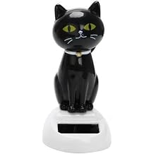 Solar Cat Toy Doll Dancing Cat Figure Car Ornament,Car Dashboard Interior Decoration Desktop Decor Gift Window Party Car Desk Home