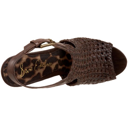 Image of SAM EDELMAN Women's Kasi Sandal, Dark Brown