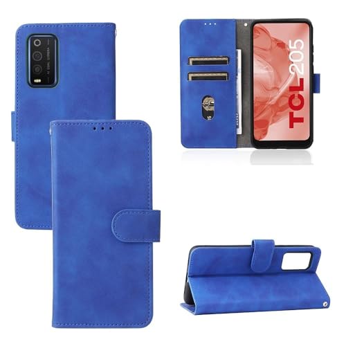 JIUNINE Cover TCL 20 SE, Custodia Libro in Pelle Portafoglio Case Flip