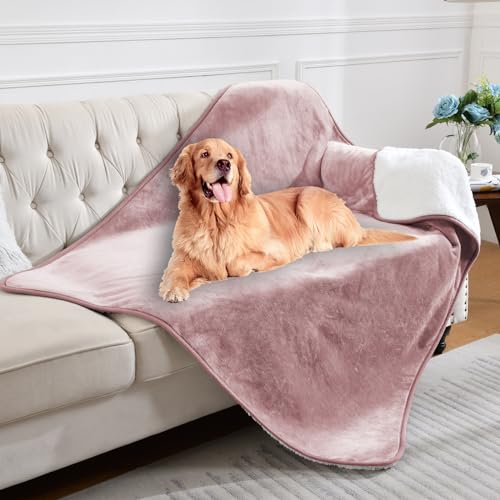 Yaning-Waterproof-Blanket-for-Bed-Couch-Sofa-Soft-Liquid-Pee-Proof-Pet-Blanket-for-Dog-Puppy-Cat-Reversible-Sherpa-Fleece-Blanket-for-Furniture-Protector-Dusty-Pink-60x80-inches - Cucciolini Doodles Yaning-Waterproof-Blanket-for-Bed-Couch-Sofa-Soft-Liquid-Pee-Proof-Pet-Blanket-for-Dog-Puppy-Cat-Reversible-Sherpa-Fleece-Blanket-for-Furniture-Protector-Dusty-Pink-60x80-inches