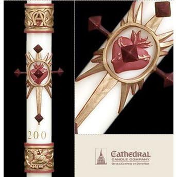 Sacred Heart Paschal Candle