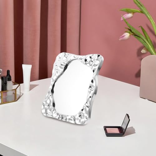 Espejo de maquillaje rectangular Beaupretty minimalista miniatura 5