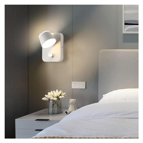 LED dimmable with Switch 350° rotatable Reading Light(White)