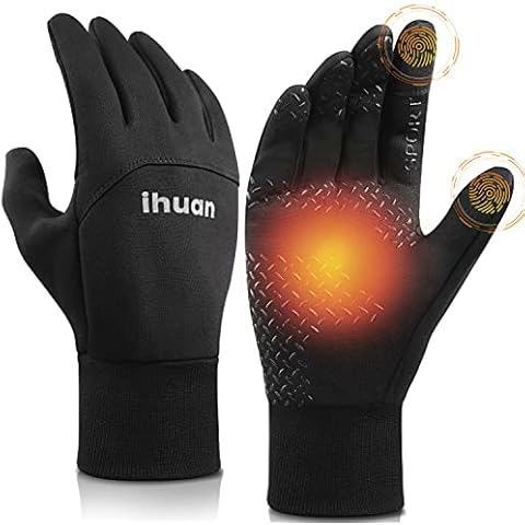 Winter Gloves for Men and Women - Waterproof Warm Glove for Cold Weather, Thermal Gloves with Touch Screen Finger for Workout, Running, Ski, Cycling, Bike Cover