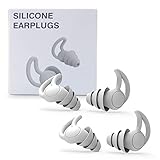 Tapones Oídos contra el Ruido para Dormir - 4 Tapones de Silicona para Reducir el Sonido - Tapones Oídos de Silicona Suave - Tapones para Cancelación del Ruido - Tapones Oídos para los Ronquidos