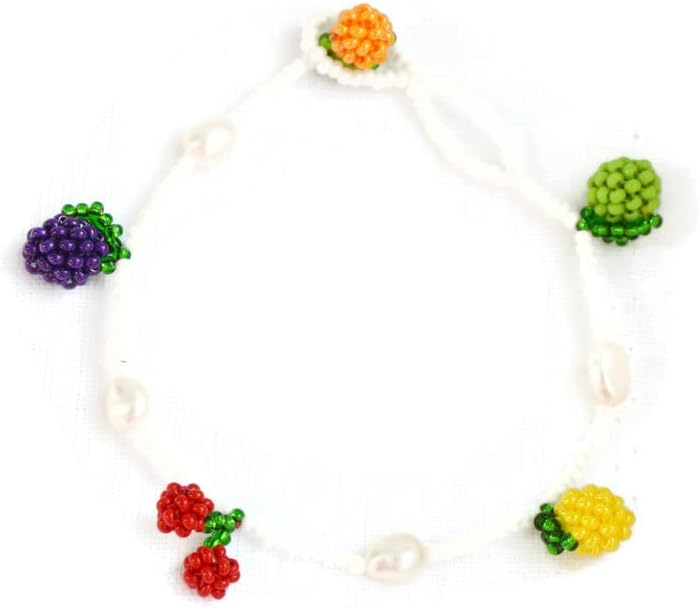 Beaded Bracelet for women Fruits mixed charms Bracelets charms Beads lime, cherry, lemon, plum, orange