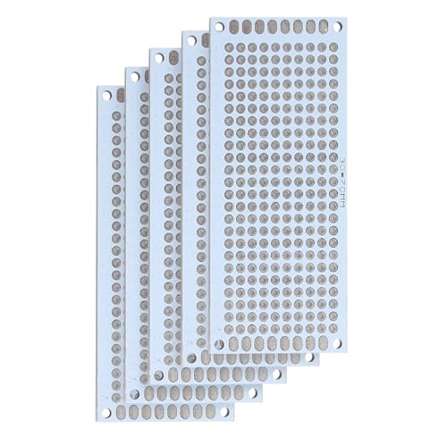 Circuit imprimé PCB double face 3x7 cm blanc pour prototype et bricolage électronique