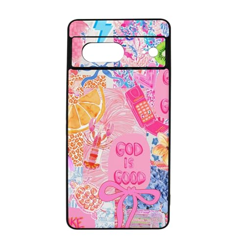 qizjio Preppy Christian Phone Case Shockproof Protective Collage Jesus Phone Case for Google Pixel 7