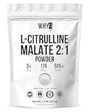 L-Citrulline Malate 2 : 1 Powder Unflavored L Citrulline Malate Nitrate-Rich Dissolves Easily Pure Amino Acid Citrulline Supplement Supports Endurance & Strength Vegan Friendly Daily Use, 525g
