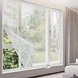 Zanzariera Per Finestra 50-150cm Rete Zanzariera Zanzariera Fibra Di Vetro Resistente Agli Insetti E Ai Raggi UV, Adatto Per Finestre Ufficio Soggiorno Camera Da Letto(White,130x200cm)