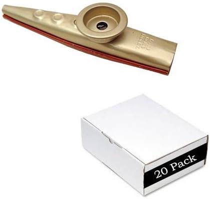 20 Metal Kazoos by Music Teacher Supplies