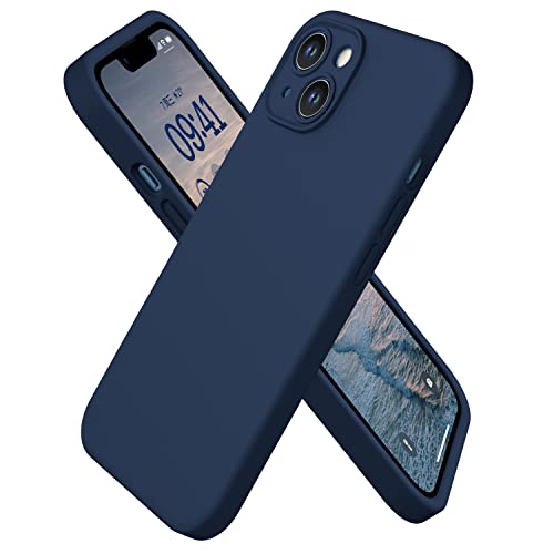 CellEver Heavy-Duty Silicone Case for iPhone 14 [Camera Protection] [Anti-Oil Coating] Military Drop Protection, Soft Scratch-Free Interior, Navy Blue by CellEver - Image 9
