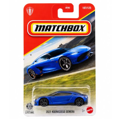Image of Matchbox 1:64 Scale 2021 Koenigsegg Gemera for 3 Years & Above 107 /125 (Blue)