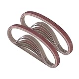 1/2 inch x 18 inch Sanding Belts, 320/400/600/800/1000 Fine Grits, Belt Sander Tool for Woodworking,