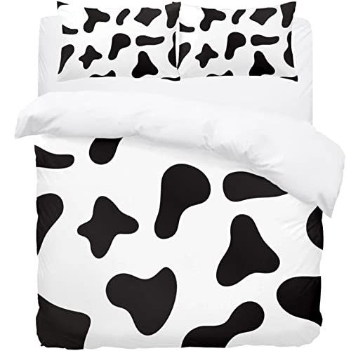 Housse de couette motif vache parure de lit pour chambre cosy - 2