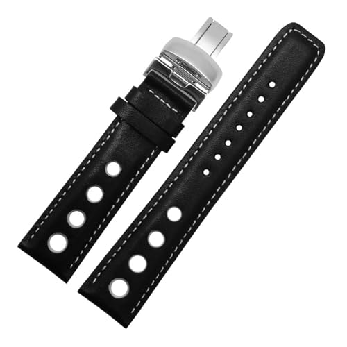 [����] YingYou ���v�o���h 20mm �{�v�X�g���b�v T91 1853 PRS516 �����Y�r���v�o���h �o�^�t���C�N���X�v�t��(Black white-silver)