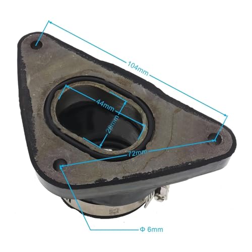 Tuyau d'admission carburateur 40mm en caoutchouc haute résistance pour TRX400X - 3