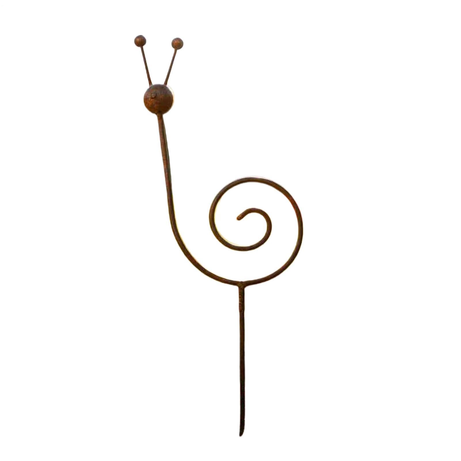 Plant Support Stakes - Snail Shape Flower Climbing Sticks | Metal Vintage Decorative Garden Stakes | For Vine Patio Lawn Yard Walkway Bonsai Ground Rose Clematis Ivy 34.64 Inch