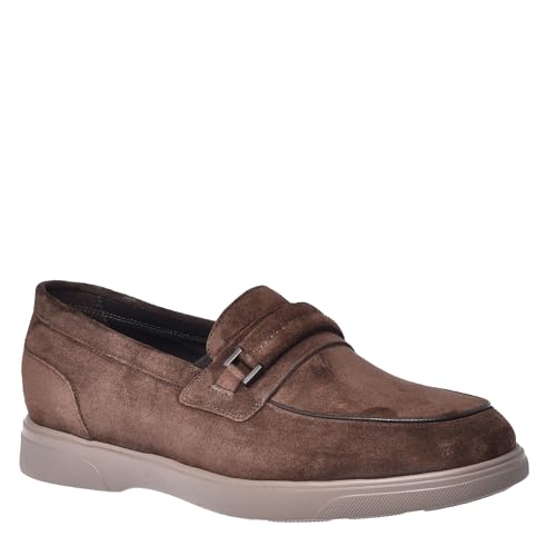 Caso di Mocassino Baldinini Loafer S. Suede Dark Brown, Scarpe da Barca Uomo, Marrone, 40,5