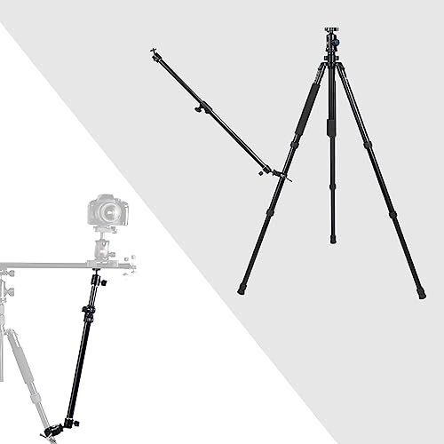 Camera Slider Support Arm Stabilizer, Aluminium Alloy Foldable Photography Camera Video Slider Support Tripod Rods with Clamp - Thumbnail 2
