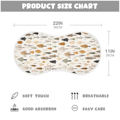 xigua Christmas Trees Baby Burp Cloths for Newborn Boys and Girls 2 Pack, Soft & Absorbent Cotton Baby Burp Cloth, Baby Washcloths, Newborn Towel, Burp Rags4