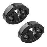 2PCS New Rubber Exhaust Hangers,Heavy Duty Rubber Muffler Hanger with 2 Holes 0.47 Inch,Universal Exhaust Hanger Rubbers Car Accessories for Vibration & Noise Reduction